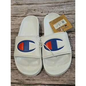 Champion US Size 3 Youth Sliders New With Tags And Box White (211)